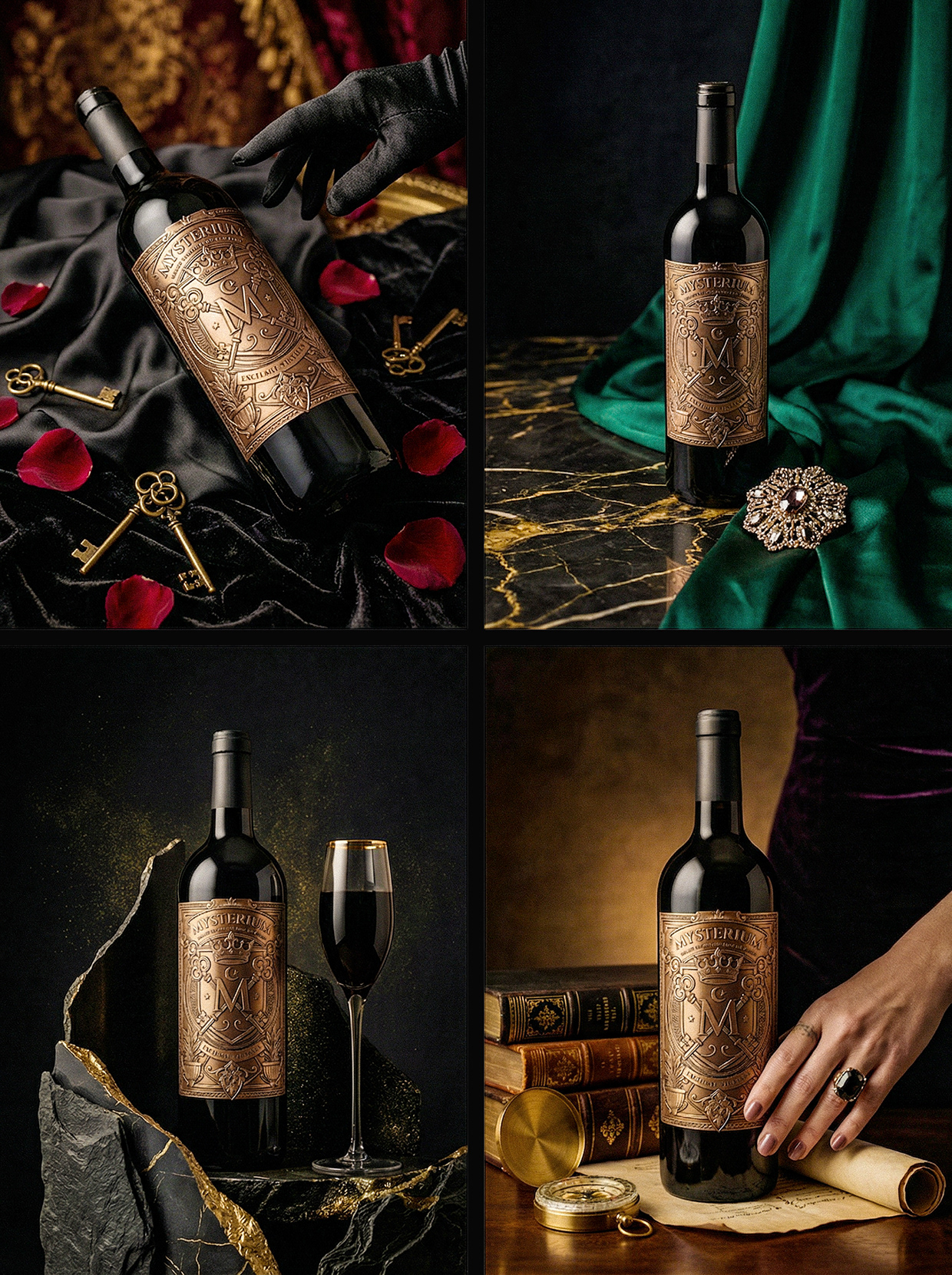 Mysterium - California Luxury Wine Branding Concept Image 61