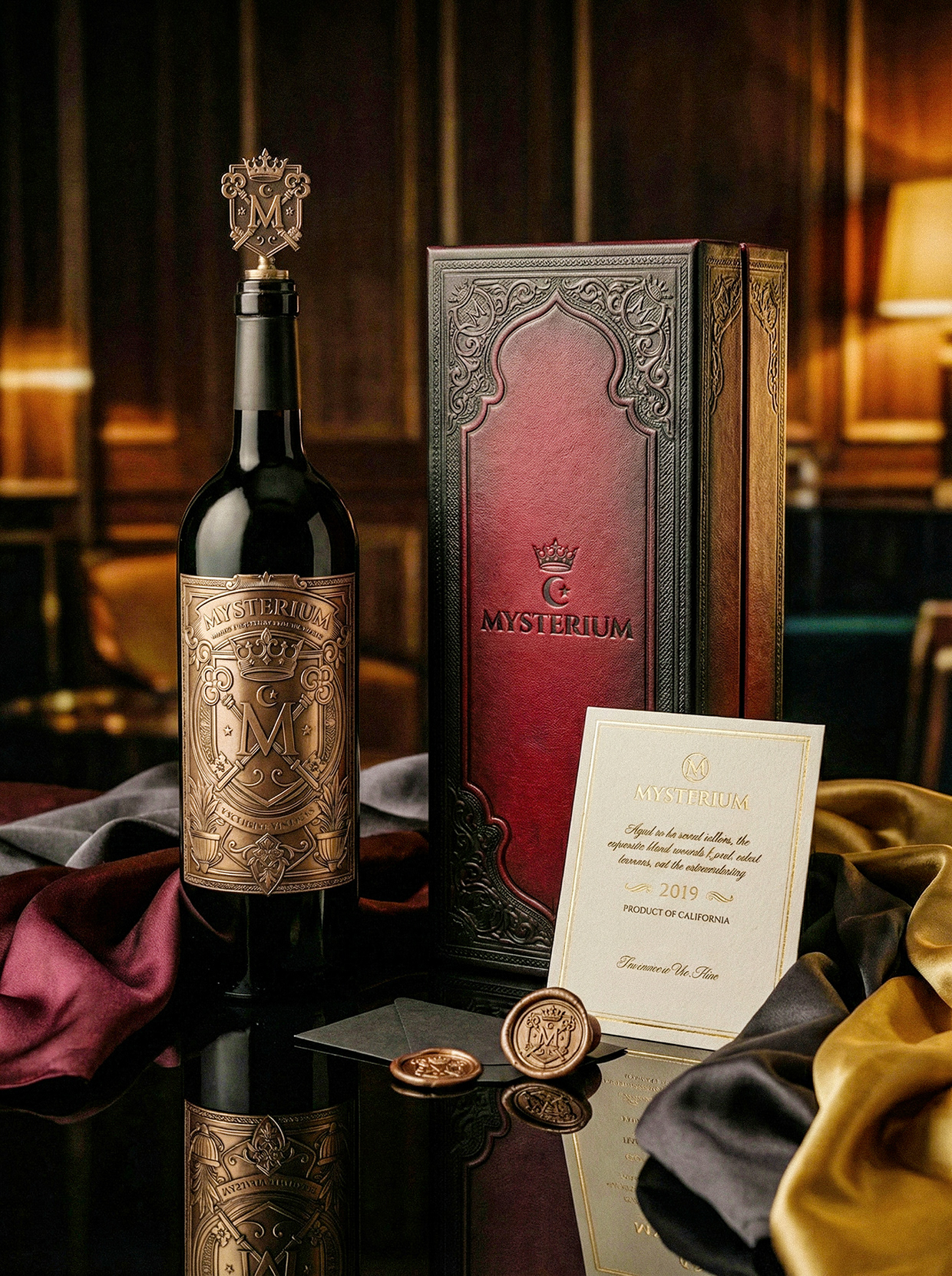 Mysterium - California Luxury Wine Branding Concept Image 63