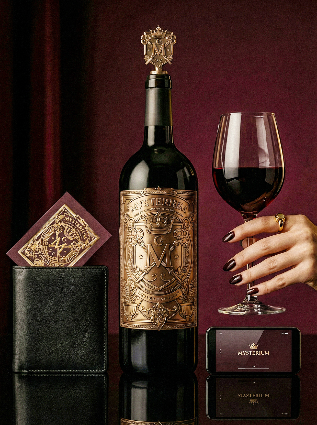 Mysterium - California Luxury Wine Branding Concept Image 64