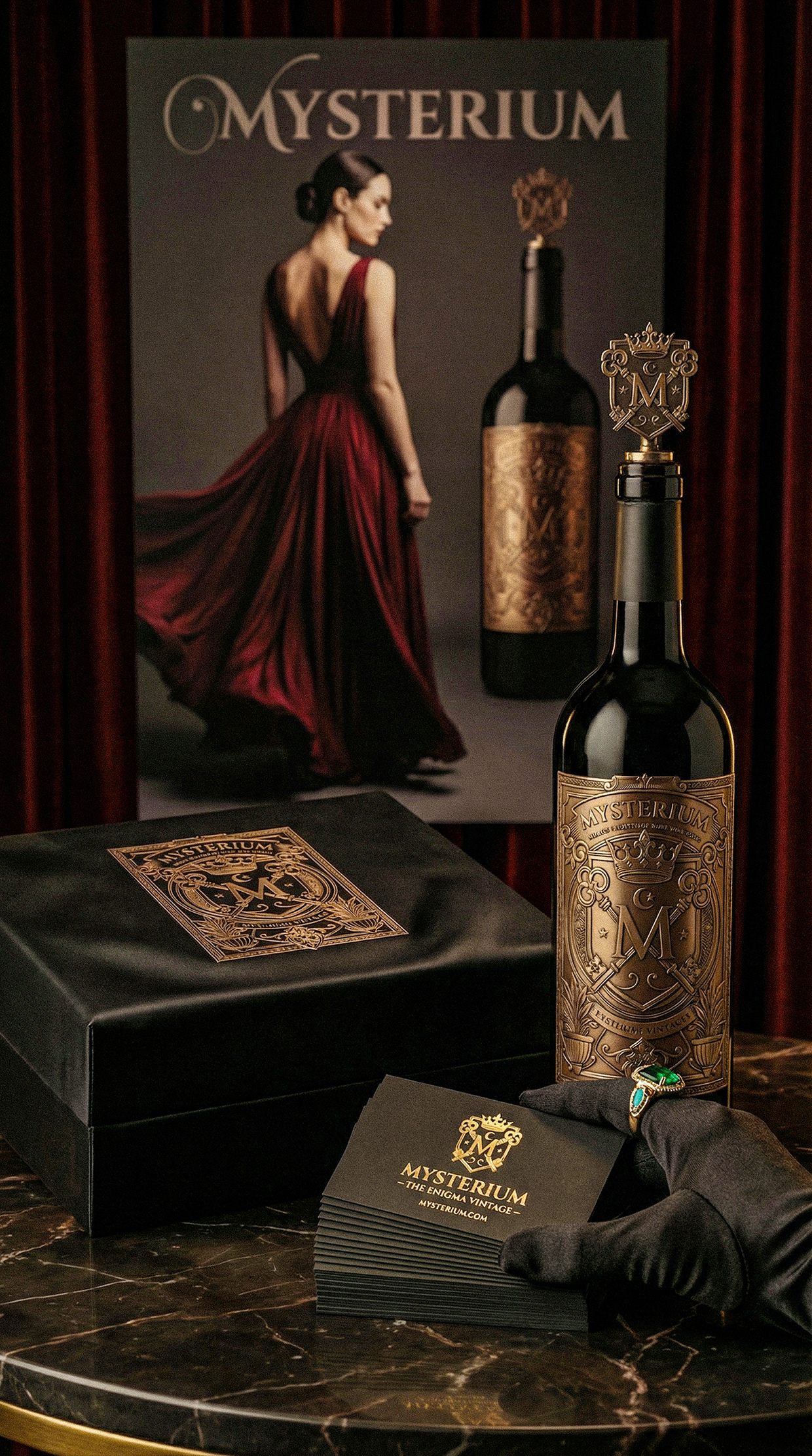 Mysterium - California Luxury Wine Branding Concept Image 67