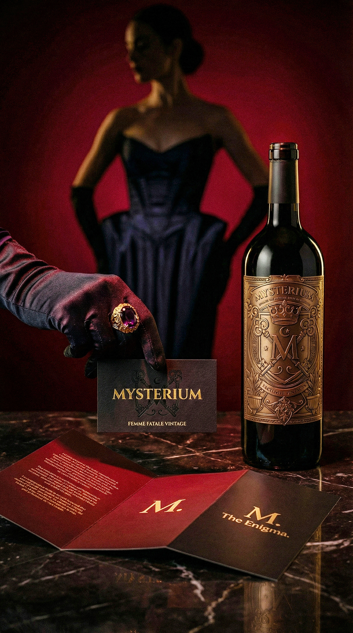 Mysterium - California Luxury Wine Branding Concept Image 68