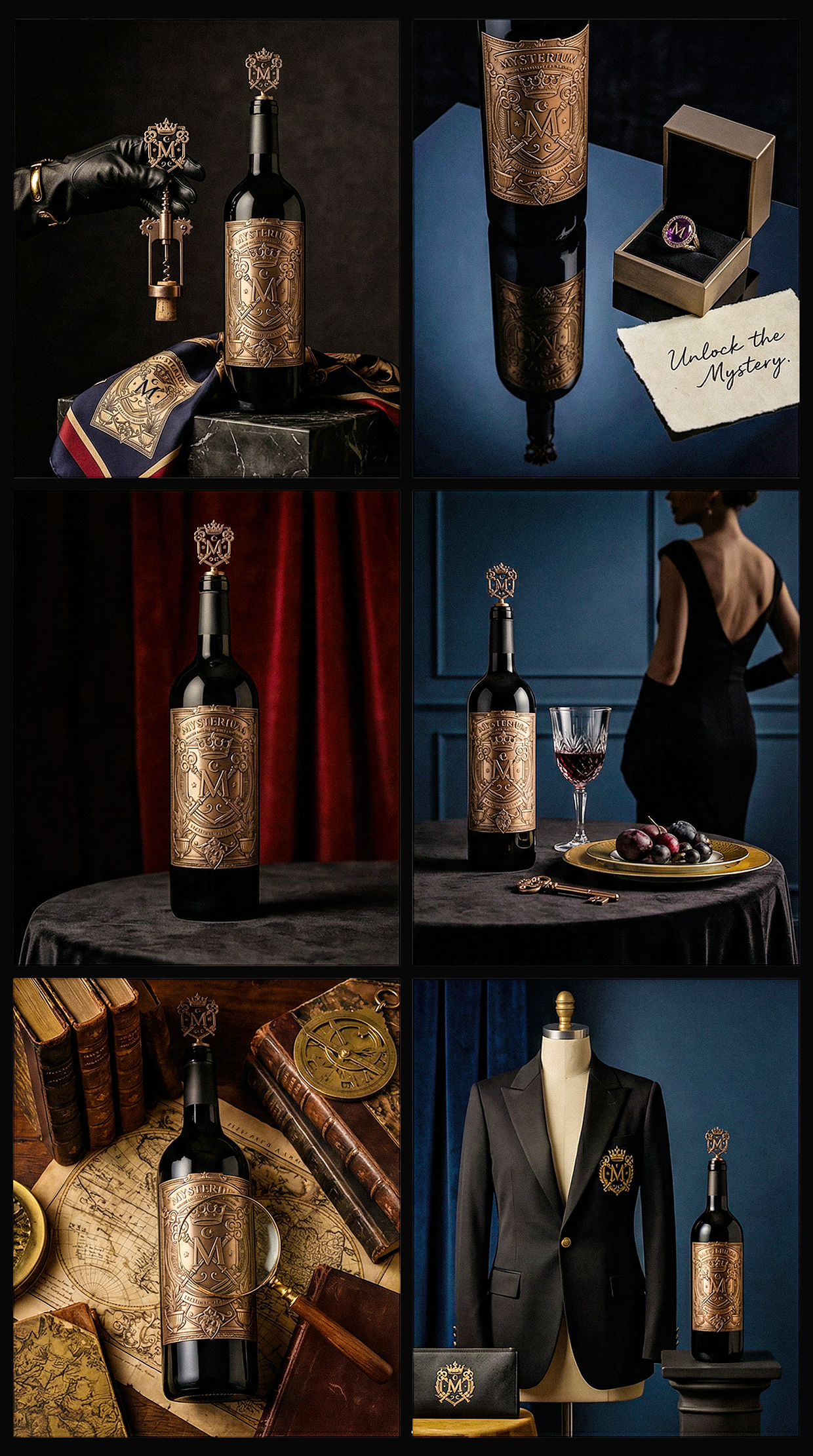 Mysterium - California Luxury Wine Branding Concept Image 73