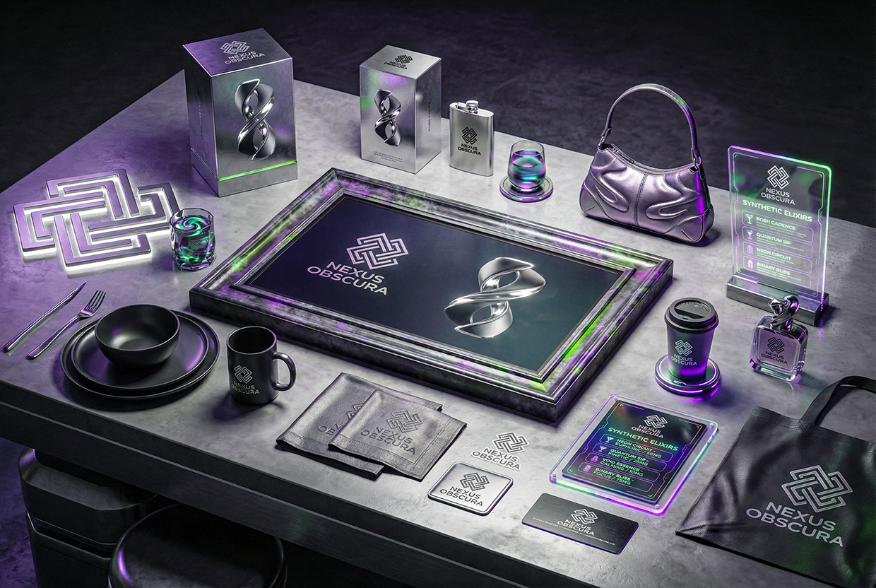 NEXUS OBSCURA — Synthetic Wellness Nightclub Branding Image 6