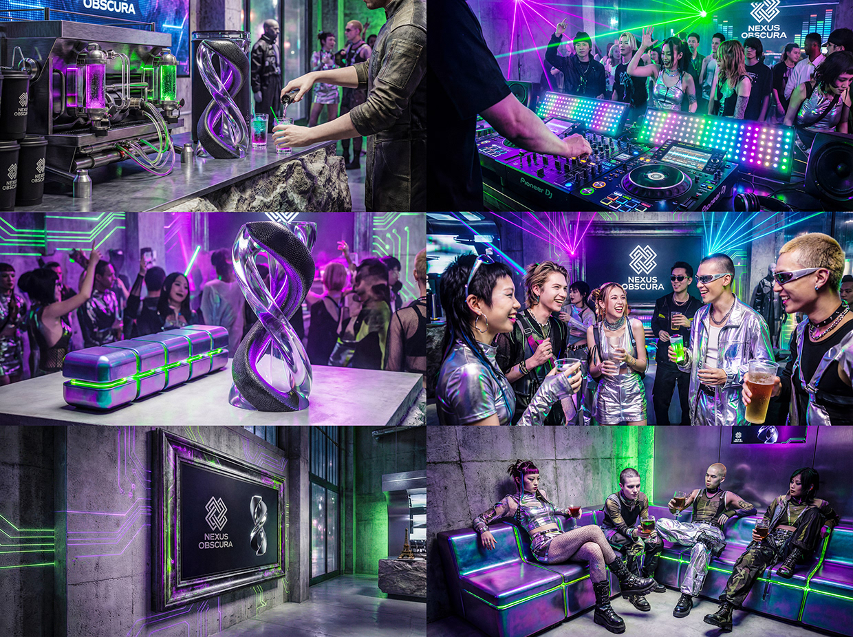 NEXUS OBSCURA — Synthetic Wellness Nightclub Branding Image 9