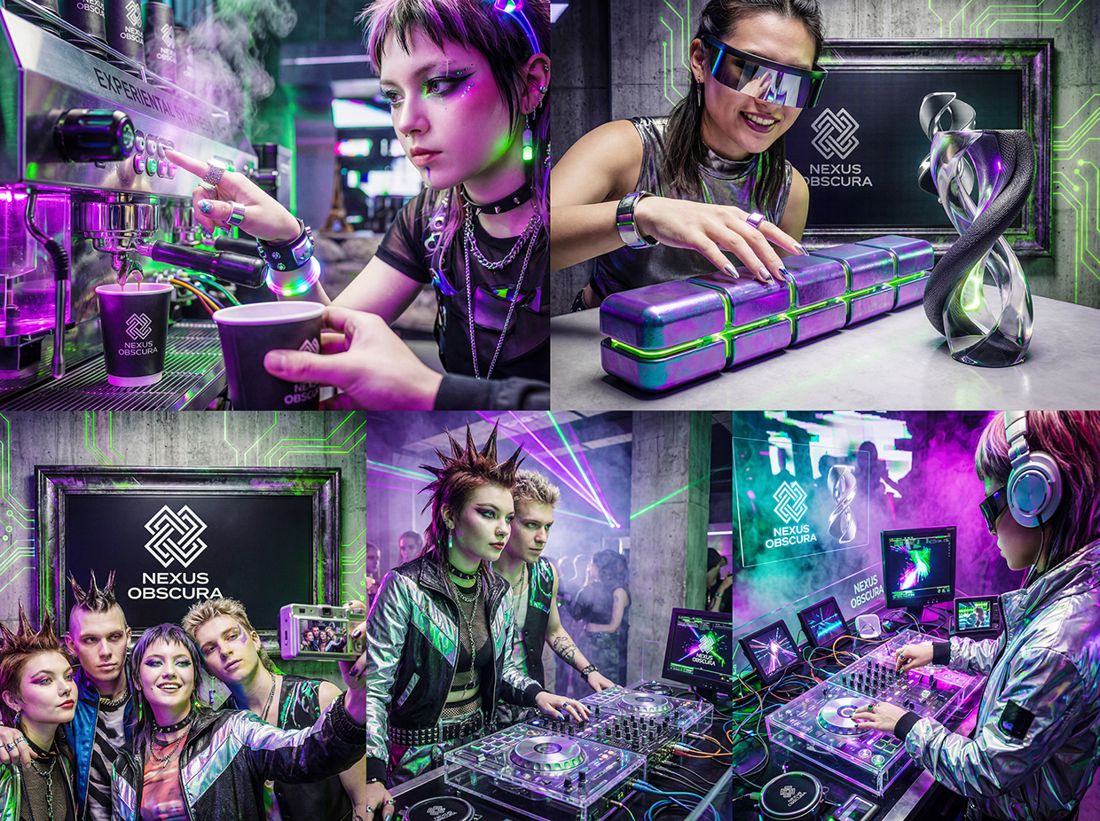 NEXUS OBSCURA — Synthetic Wellness Nightclub Branding Image 10