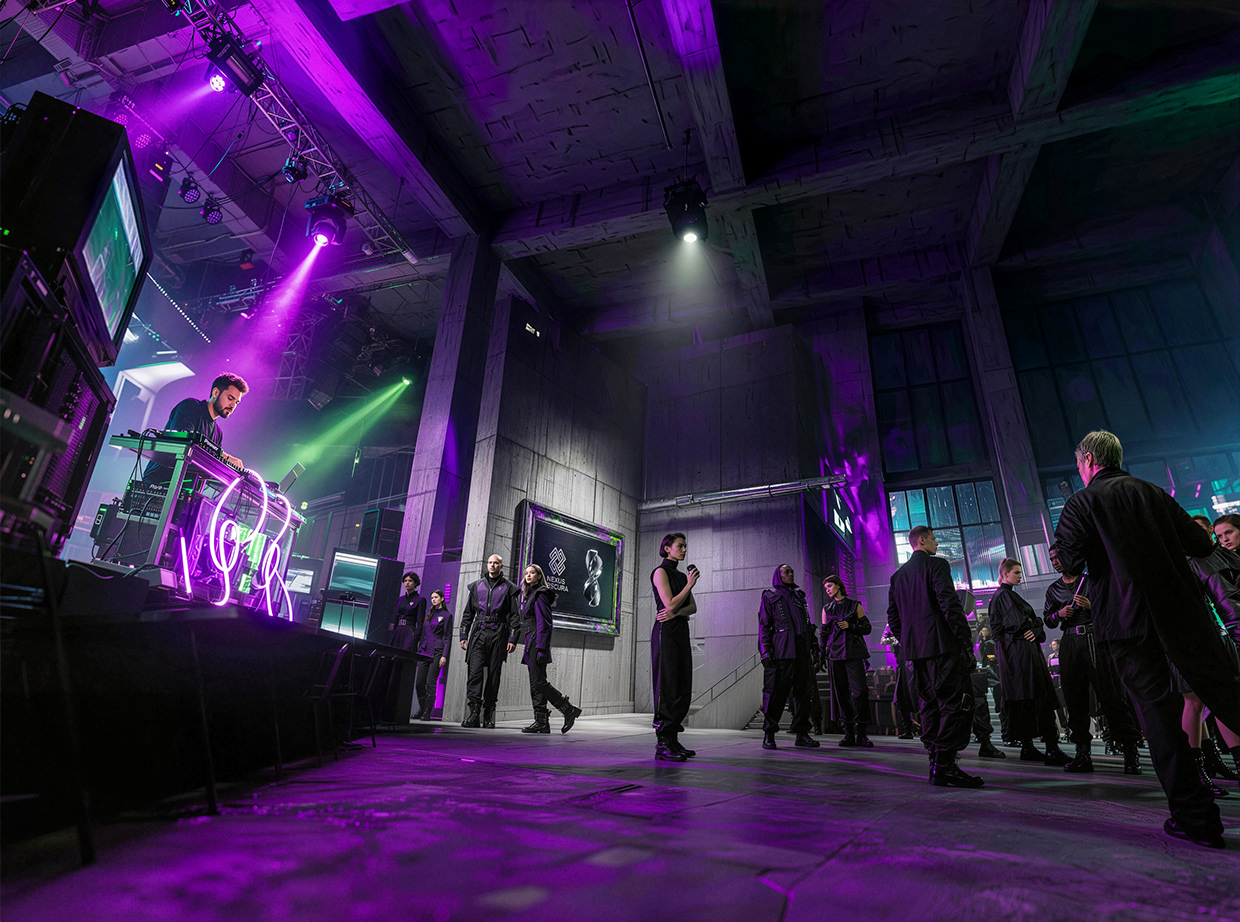 NEXUS OBSCURA — Synthetic Wellness Nightclub Branding Image 13