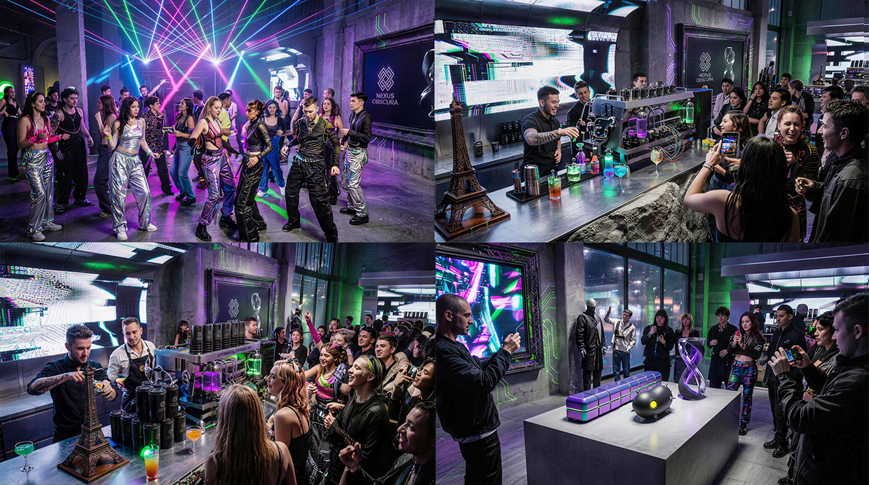 NEXUS OBSCURA — Synthetic Wellness Nightclub Branding Image 16