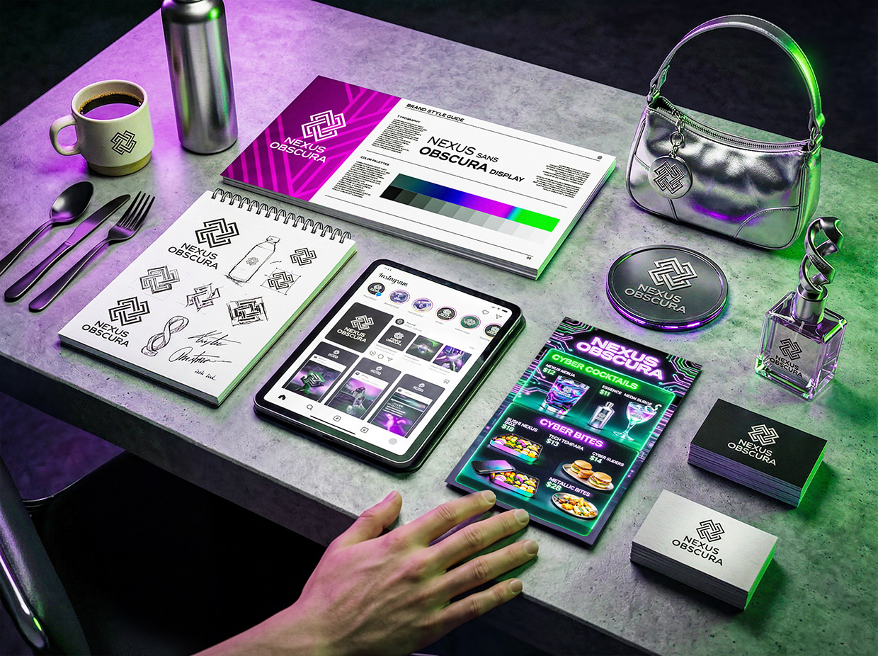 NEXUS OBSCURA — Synthetic Wellness Nightclub Branding Image 17