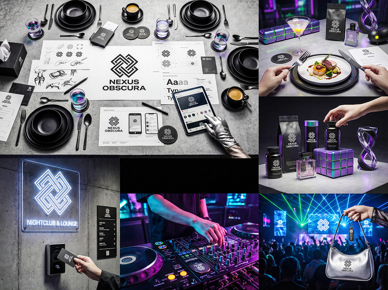 NEXUS OBSCURA — Synthetic Wellness Nightclub Branding Image 19