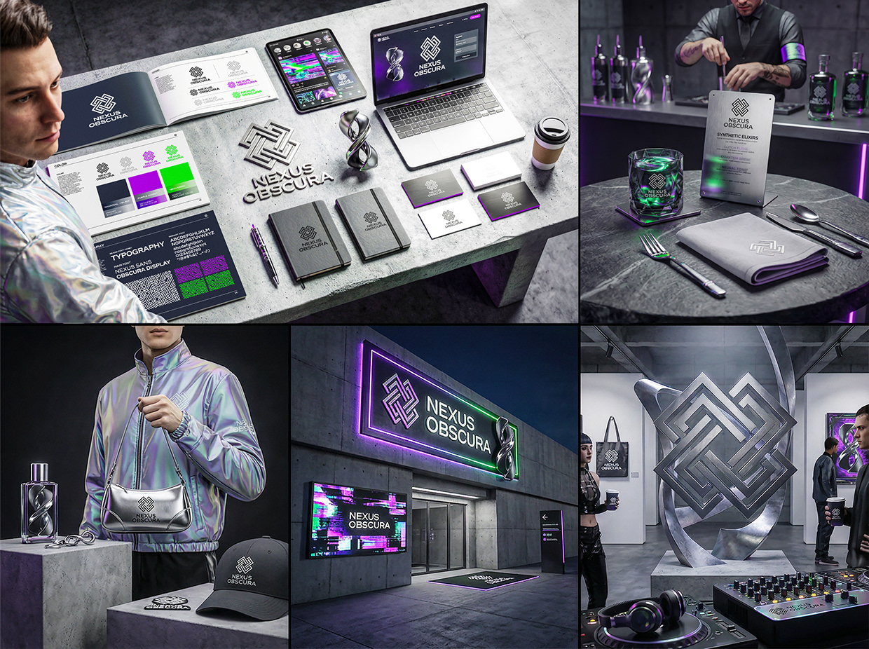 NEXUS OBSCURA — Synthetic Wellness Nightclub Branding Image 21