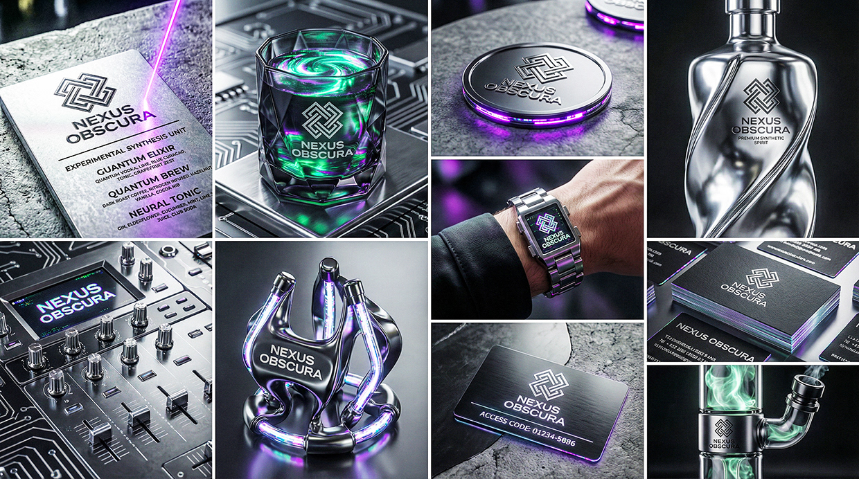 NEXUS OBSCURA — Synthetic Wellness Nightclub Branding Image 24