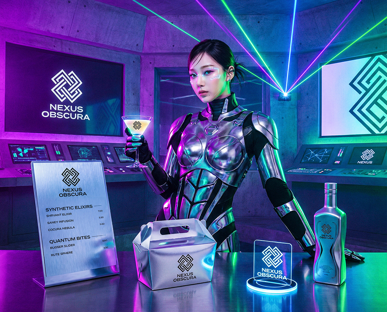 NEXUS OBSCURA — Synthetic Wellness Nightclub Branding Image 26