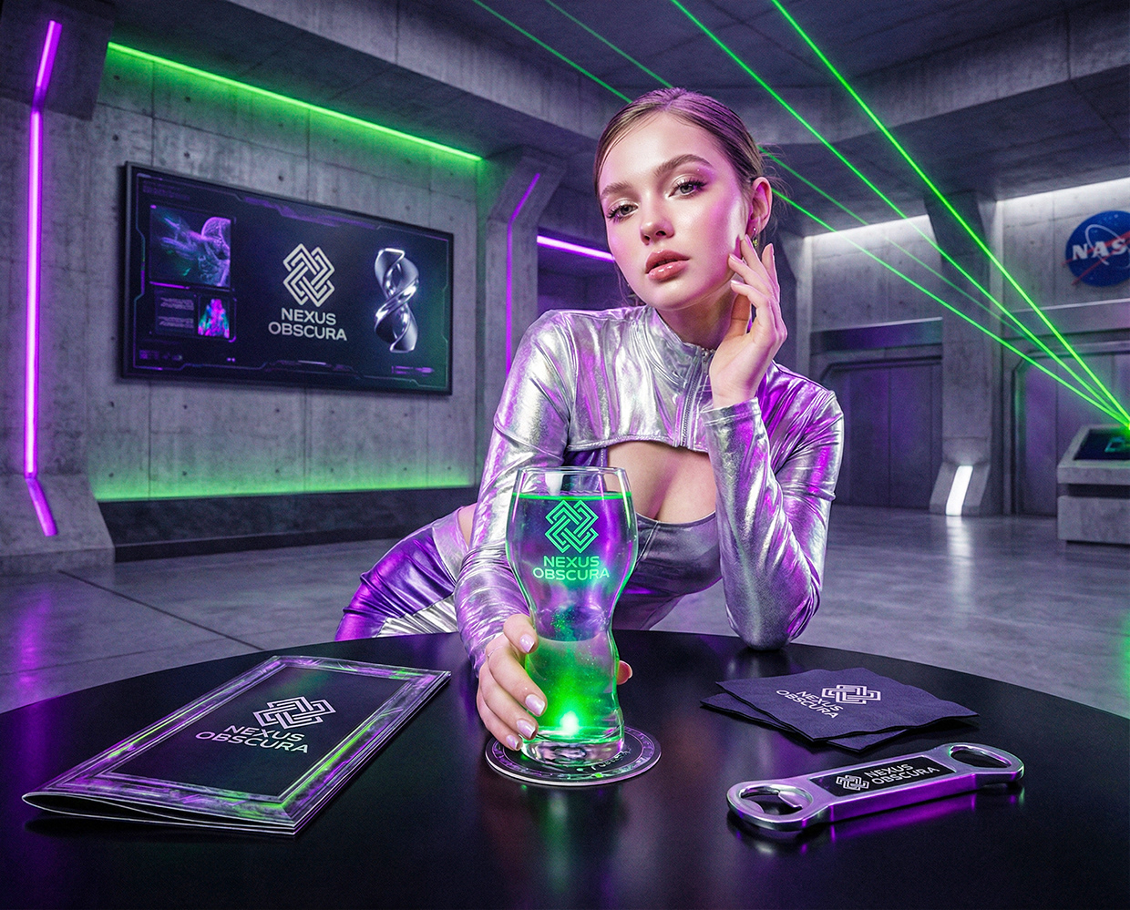 NEXUS OBSCURA — Synthetic Wellness Nightclub Branding Image 29