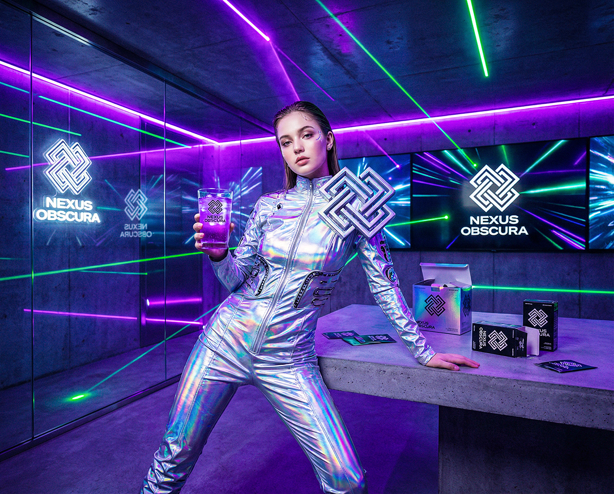 NEXUS OBSCURA — Synthetic Wellness Nightclub Branding Image 32