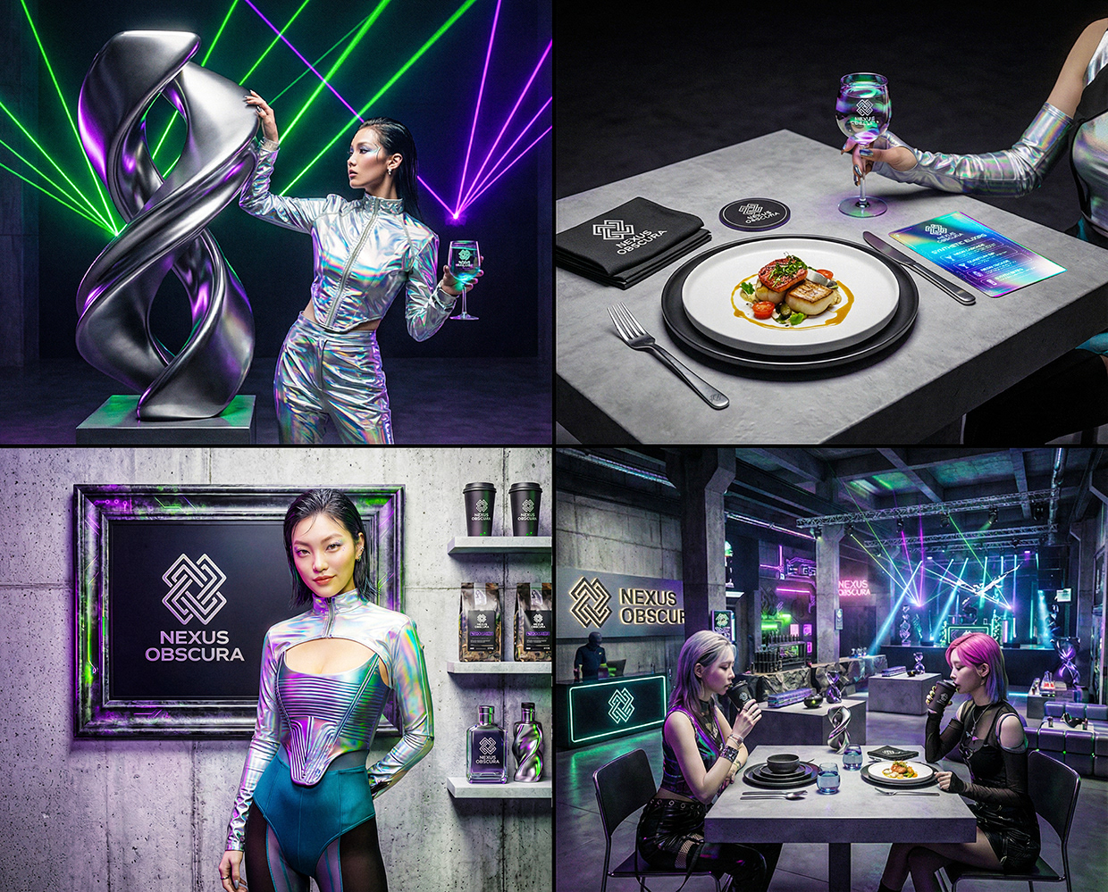 NEXUS OBSCURA — Synthetic Wellness Nightclub Branding Image 34