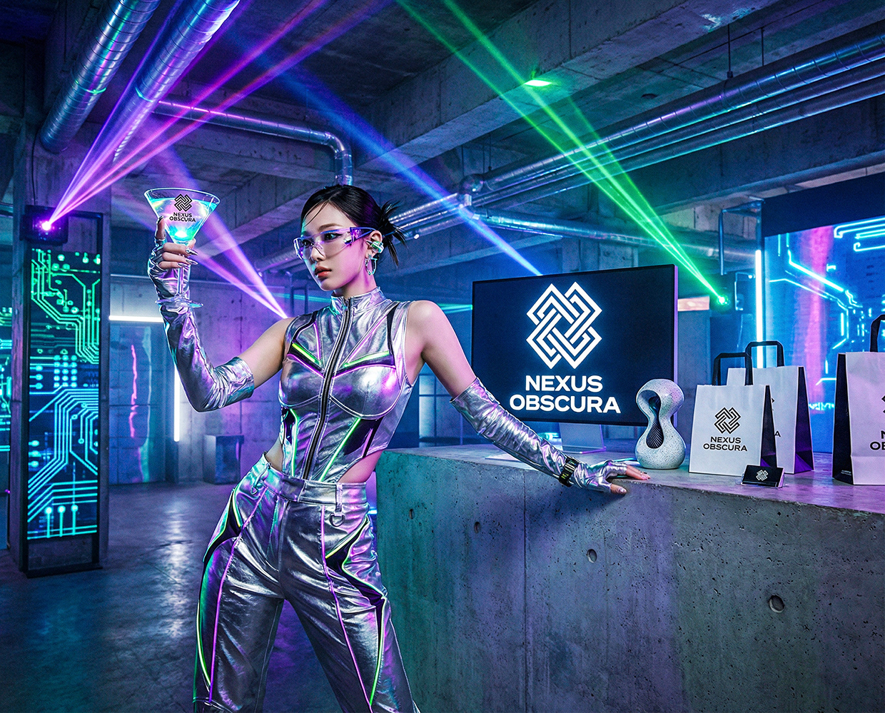 NEXUS OBSCURA — Synthetic Wellness Nightclub Branding Image 37