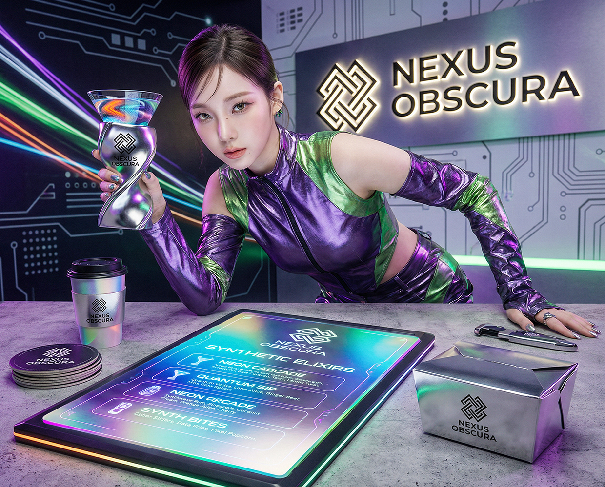 NEXUS OBSCURA — Synthetic Wellness Nightclub Branding Image 45