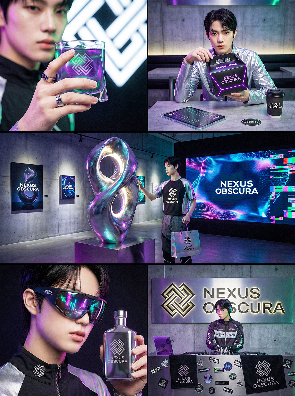 NEXUS OBSCURA — Synthetic Wellness Nightclub Branding Image 48