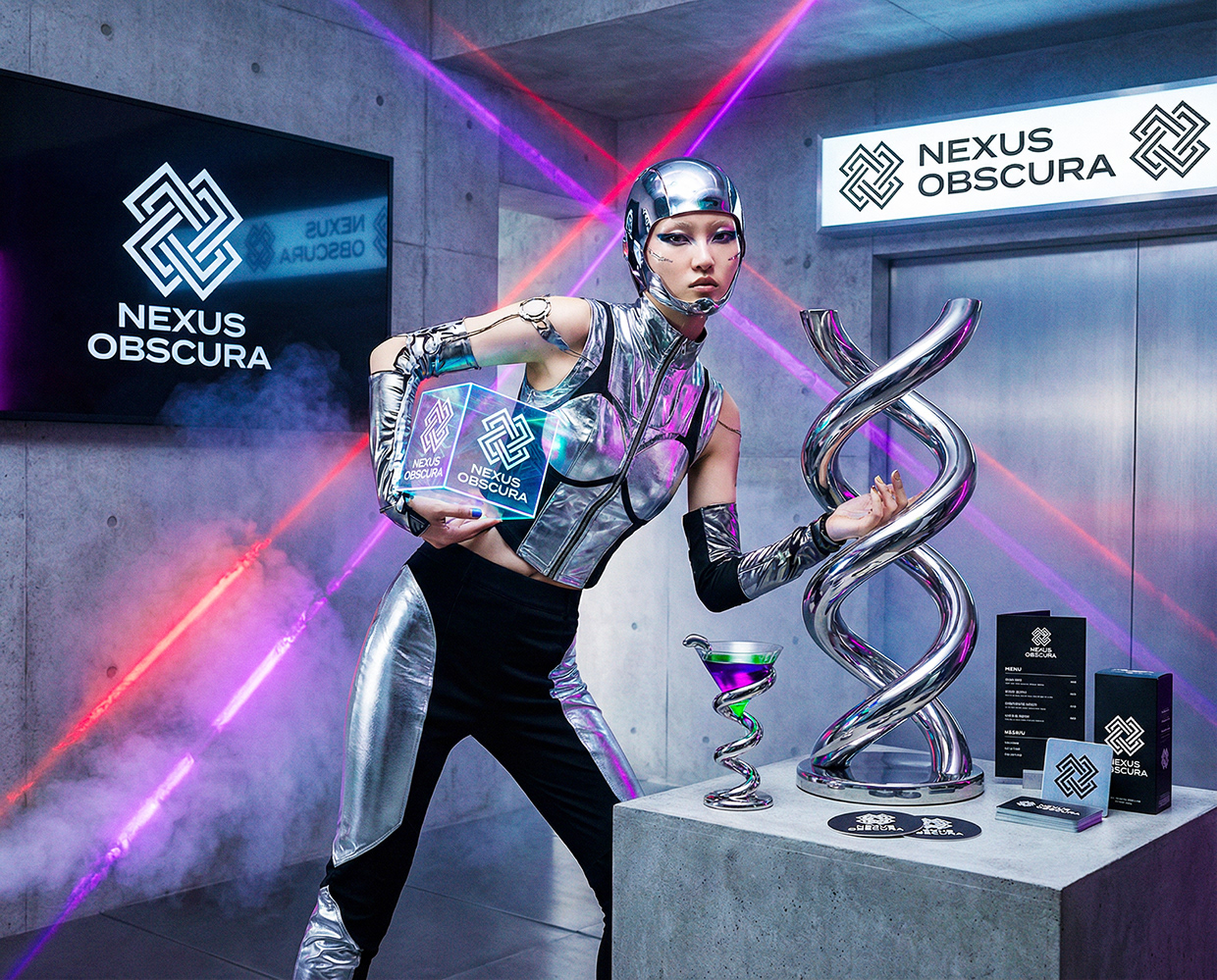 NEXUS OBSCURA — Synthetic Wellness Nightclub Branding Image 61