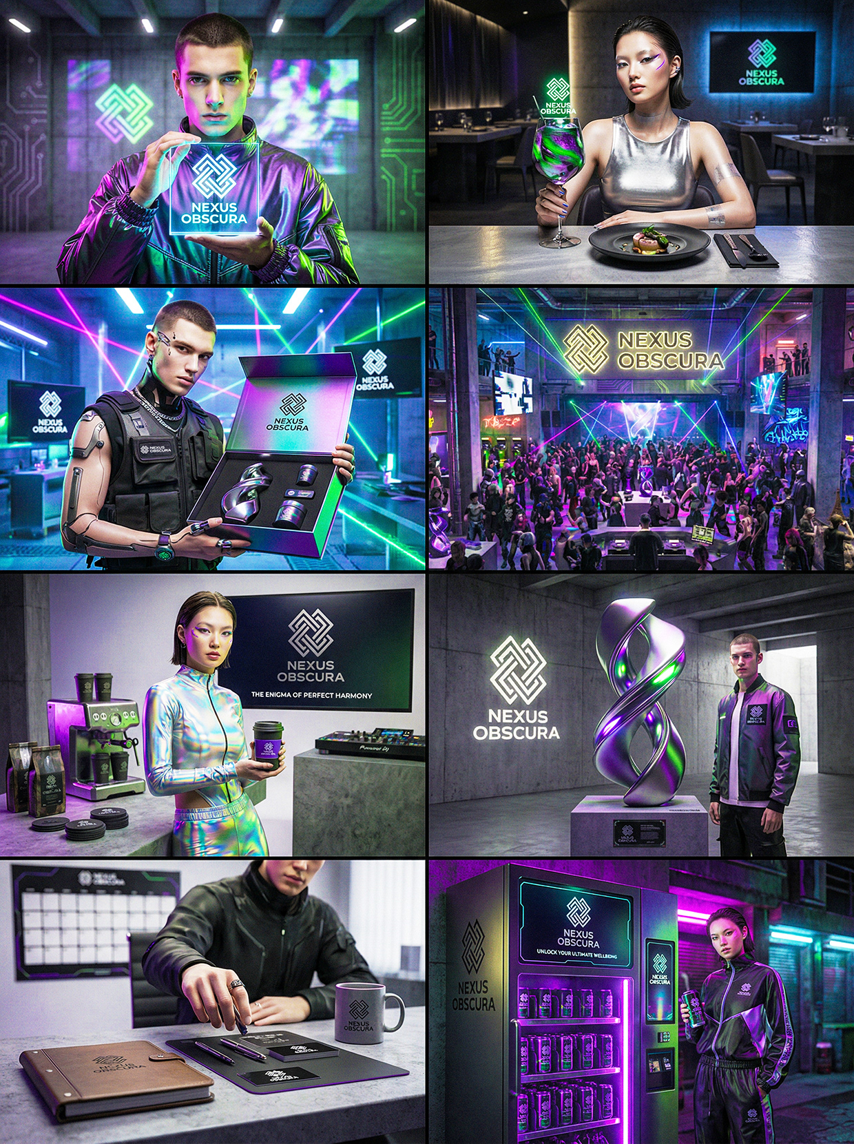 NEXUS OBSCURA — Synthetic Wellness Nightclub Branding Image 85