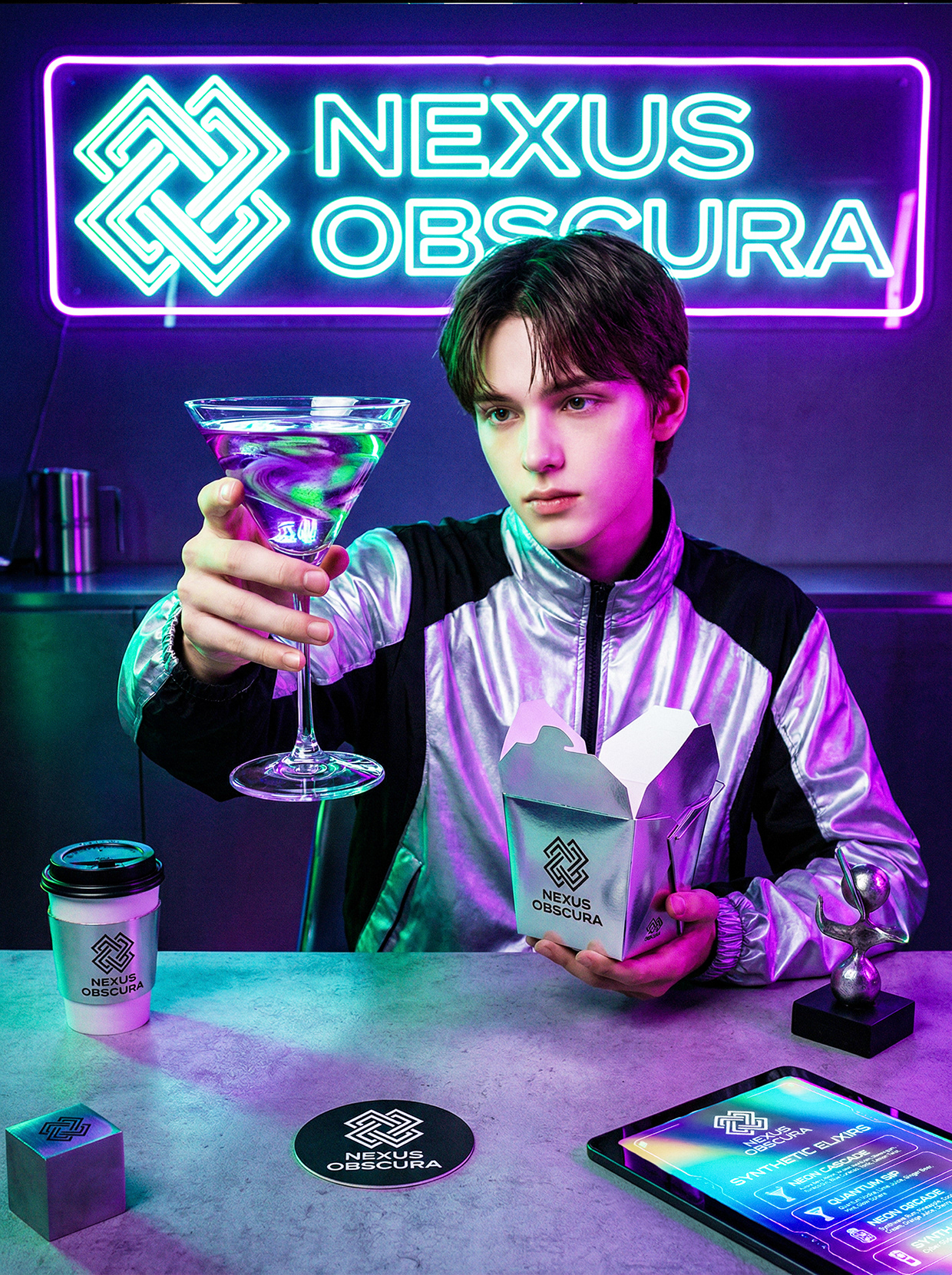 NEXUS OBSCURA — Synthetic Wellness Nightclub Branding Image 89