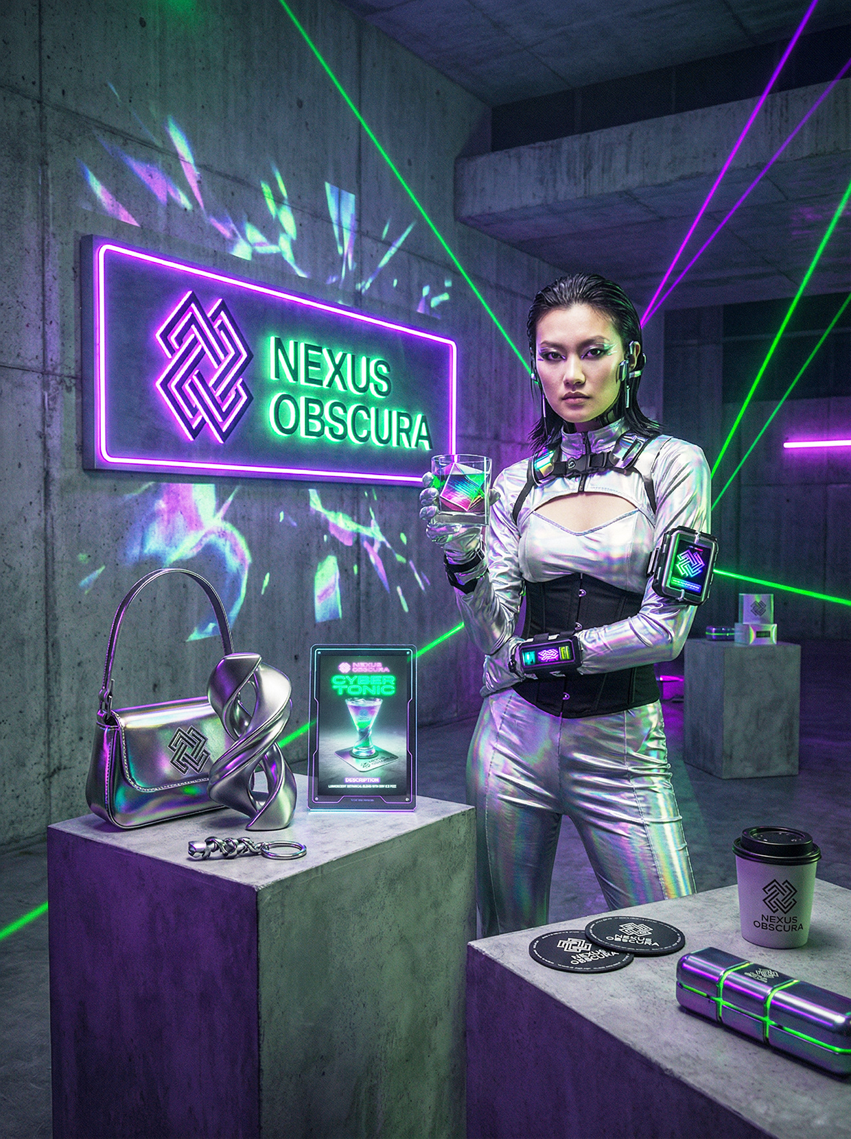 NEXUS OBSCURA — Synthetic Wellness Nightclub Branding Image 99