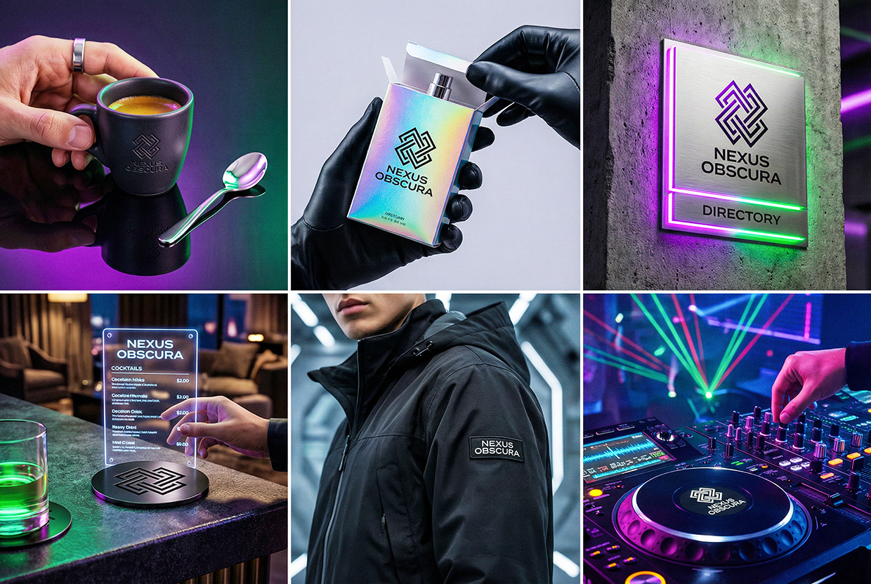 NEXUS OBSCURA — Synthetic Wellness Nightclub Branding Image 130