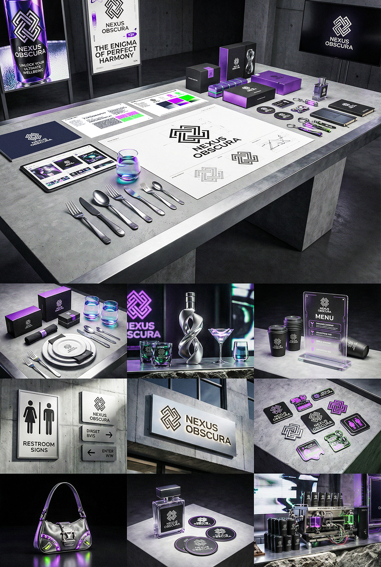 NEXUS OBSCURA — Synthetic Wellness Nightclub Branding Image 144
