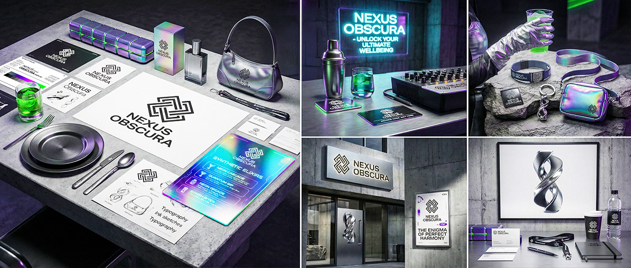 NEXUS OBSCURA — Synthetic Wellness Nightclub Branding Image 145