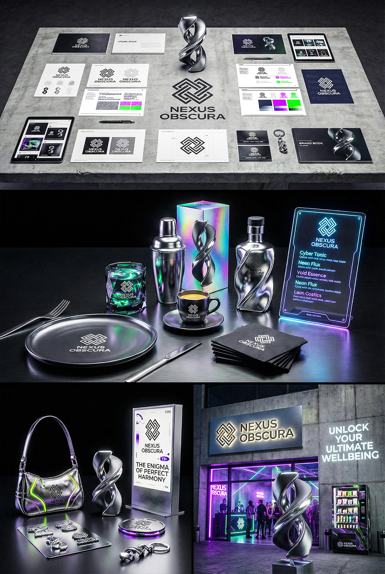 NEXUS OBSCURA — Synthetic Wellness Nightclub Branding Image 152