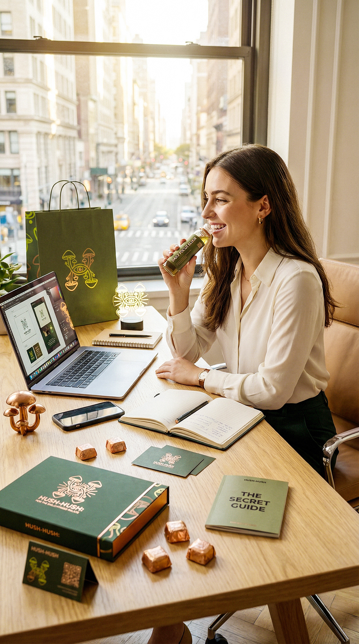 HUSH-HUSH - Functional Mushroom Chocolate Branding Image 32