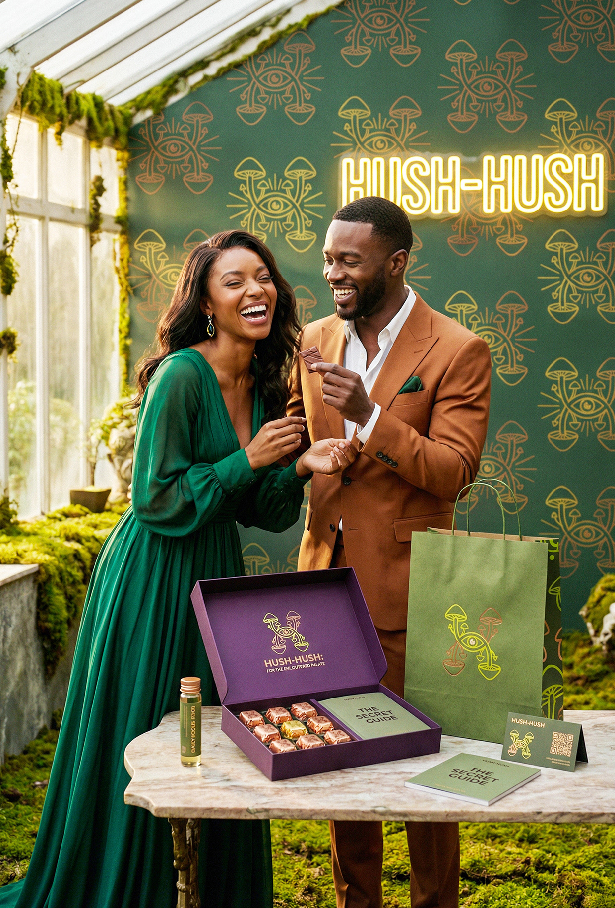 HUSH-HUSH - Functional Mushroom Chocolate Branding Image 38