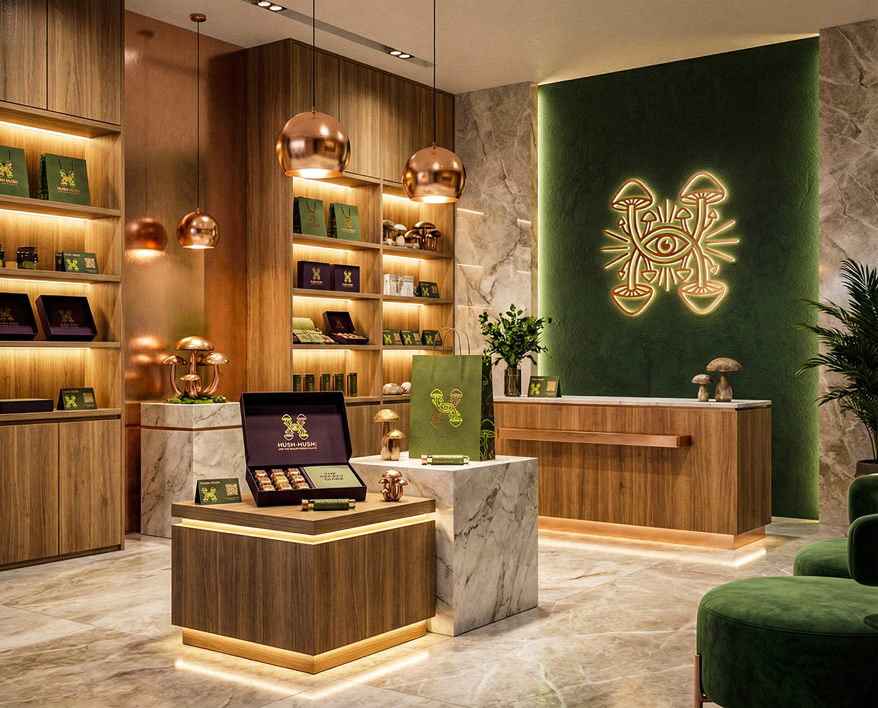 HUSH-HUSH - Functional Mushroom Chocolate Branding Image 69