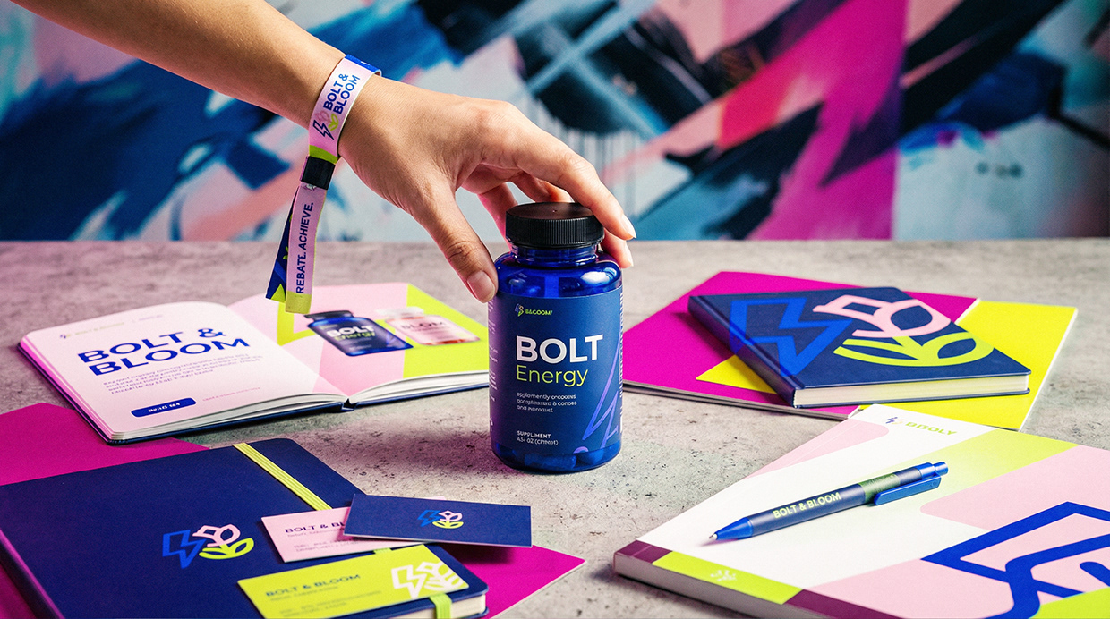 Bolt & Bloom : Rebel Wellness Supplement Branding Image 2