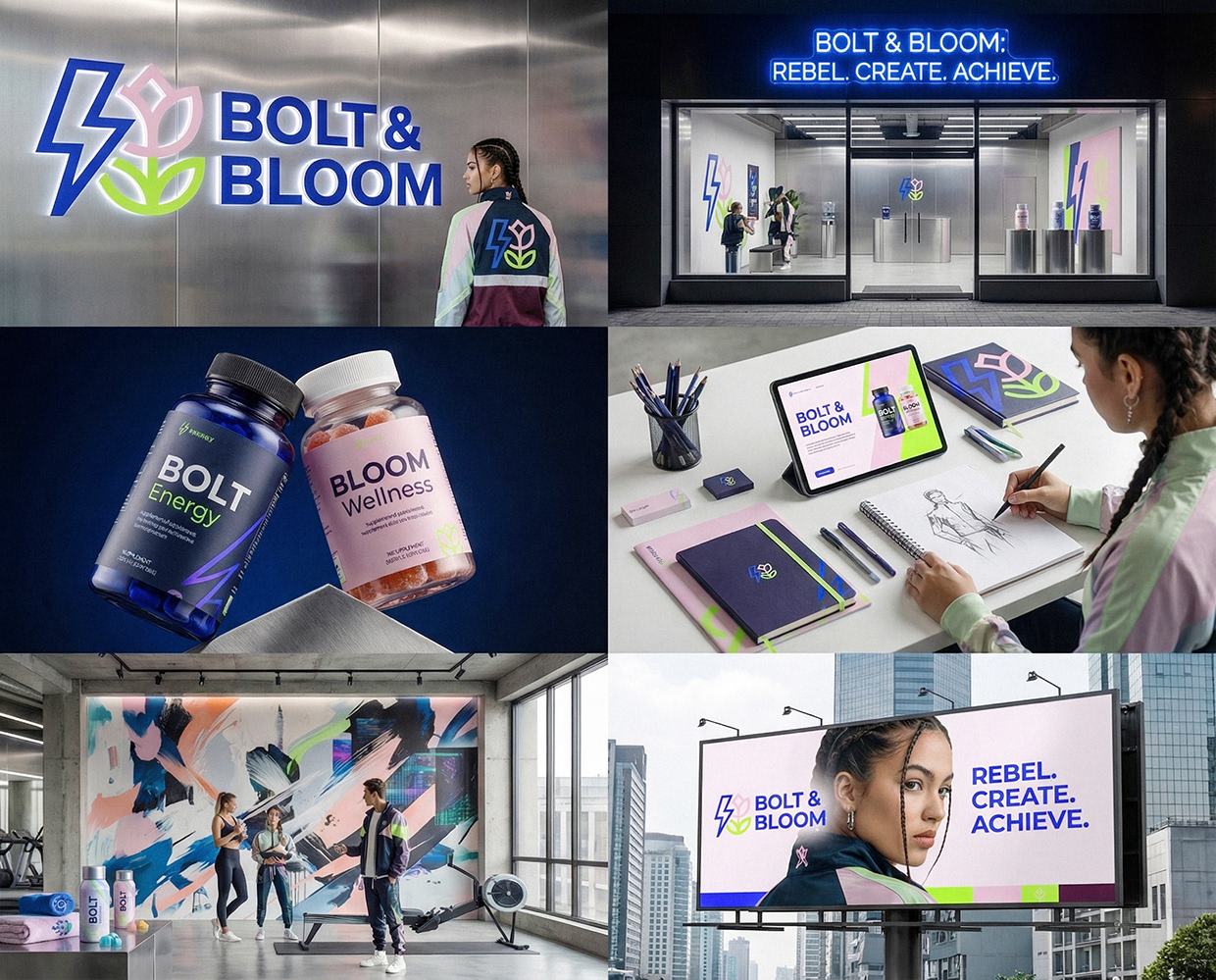 Bolt & Bloom : Rebel Wellness Supplement Branding Image 5