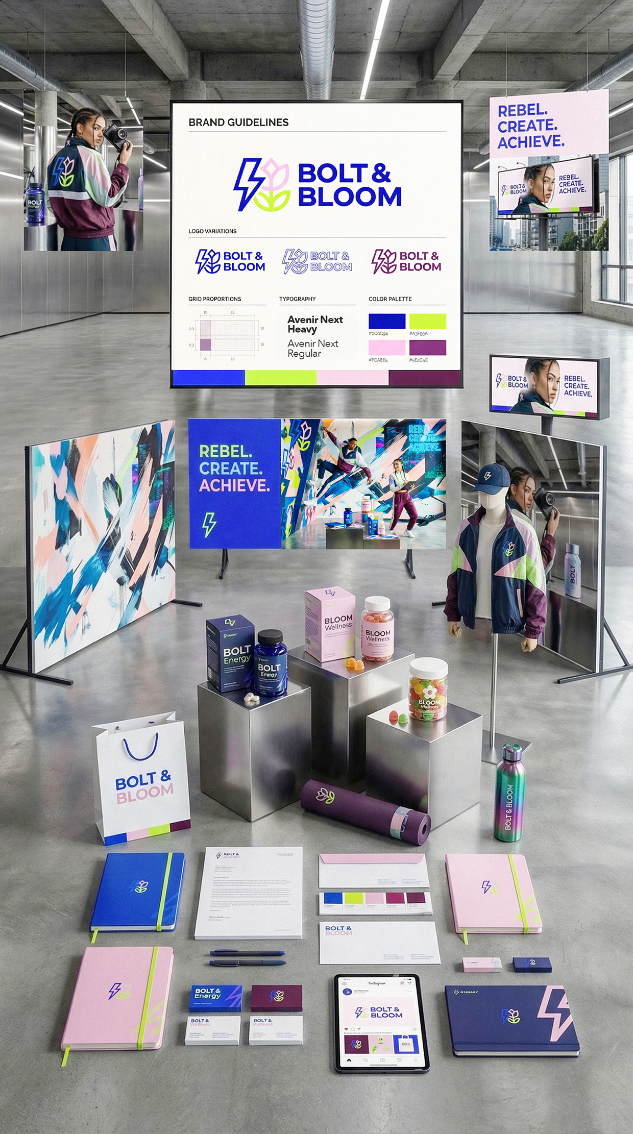 Bolt & Bloom : Rebel Wellness Supplement Branding Image 8