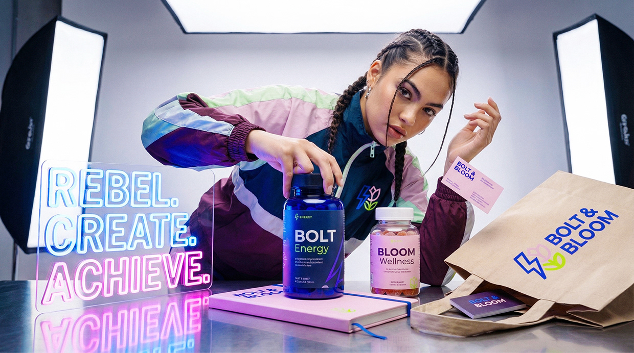 Bolt & Bloom : Rebel Wellness Supplement Branding Image 10