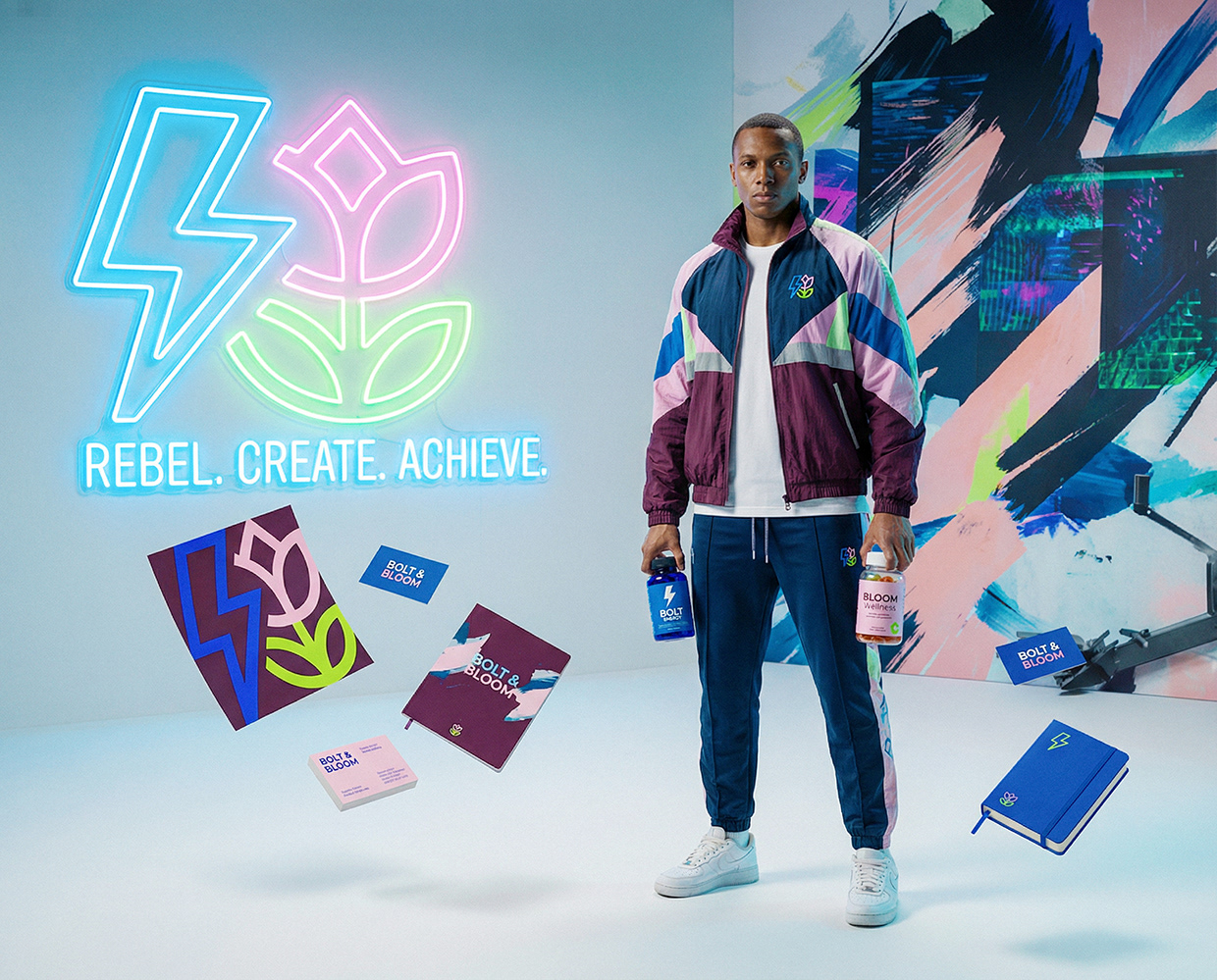 Bolt & Bloom : Rebel Wellness Supplement Branding Image 11