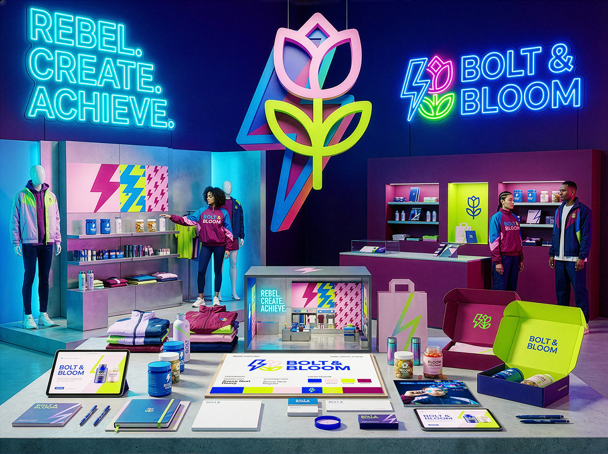 Bolt & Bloom : Rebel Wellness Supplement Branding Image 15