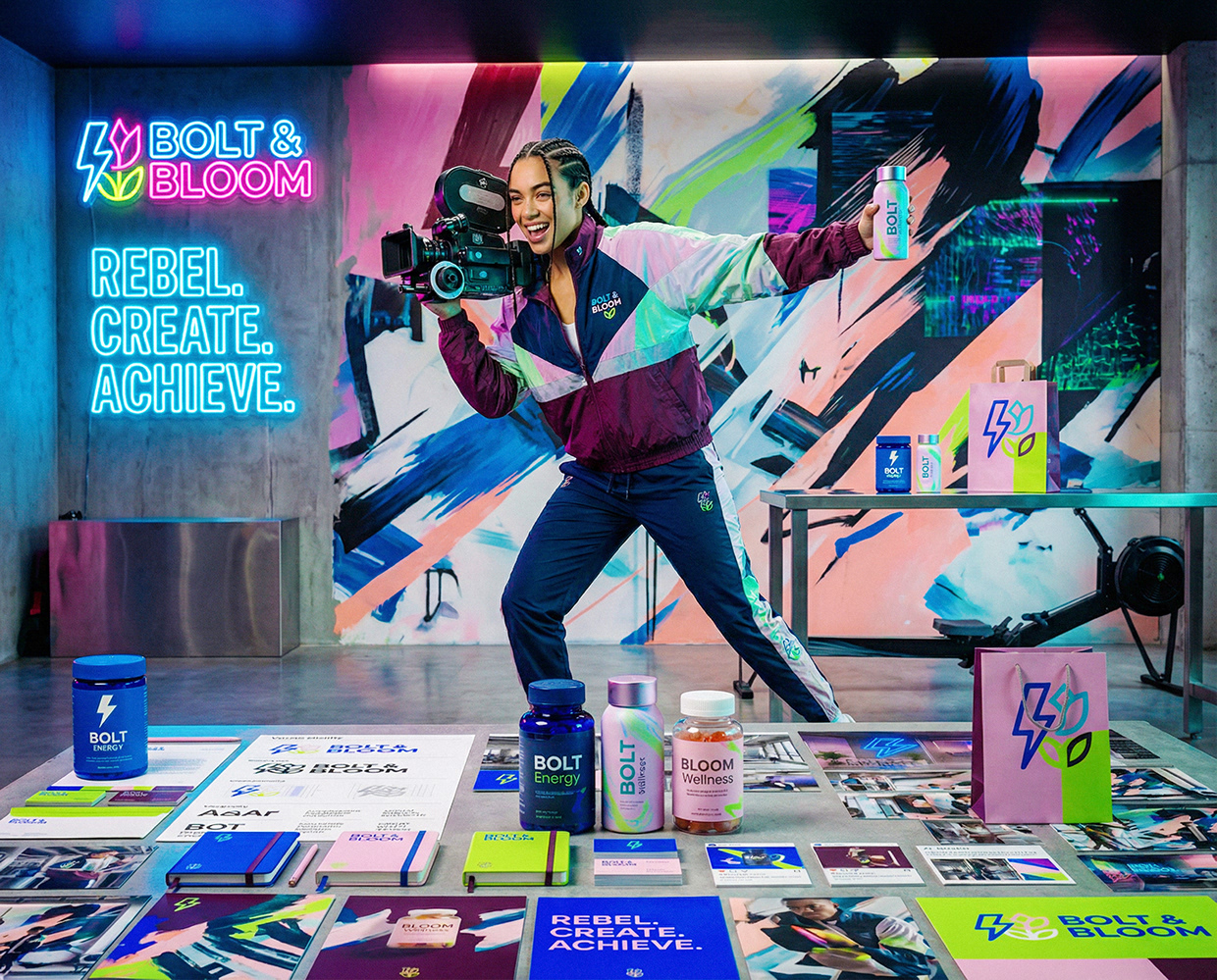 Bolt & Bloom : Rebel Wellness Supplement Branding Image 19