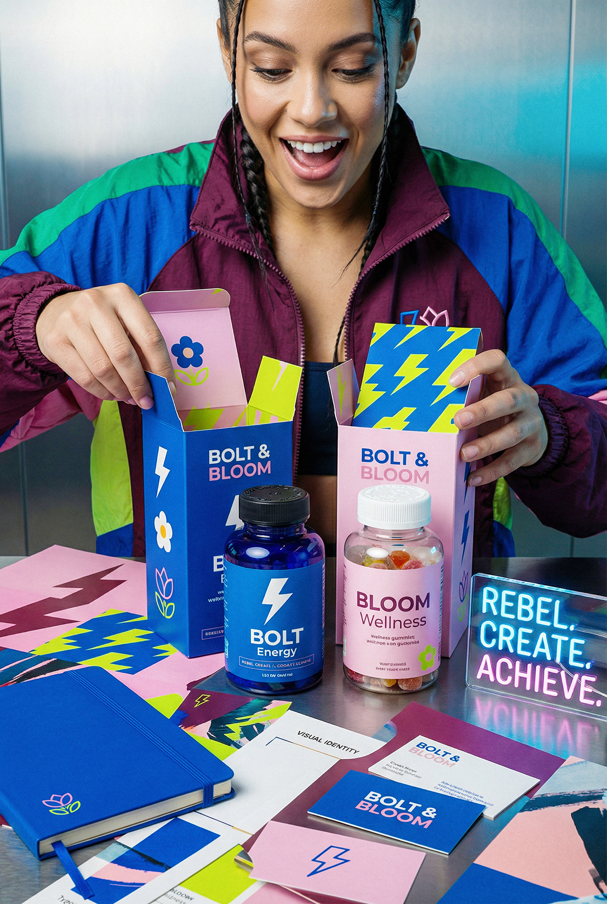 Bolt & Bloom : Rebel Wellness Supplement Branding Image 20