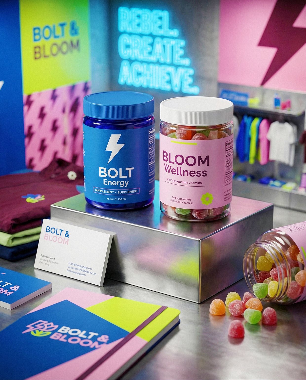 Bolt & Bloom : Rebel Wellness Supplement Branding Image 21