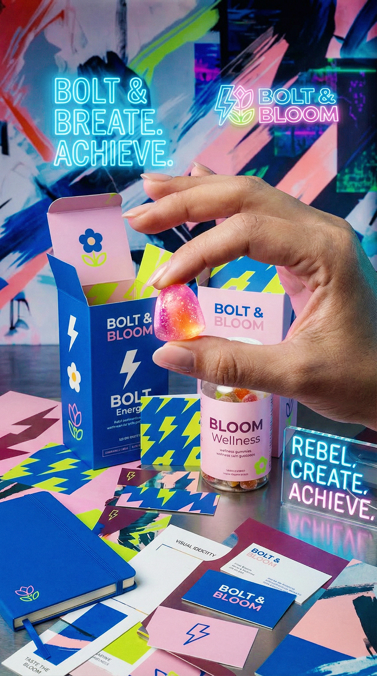 Bolt & Bloom : Rebel Wellness Supplement Branding Image 22
