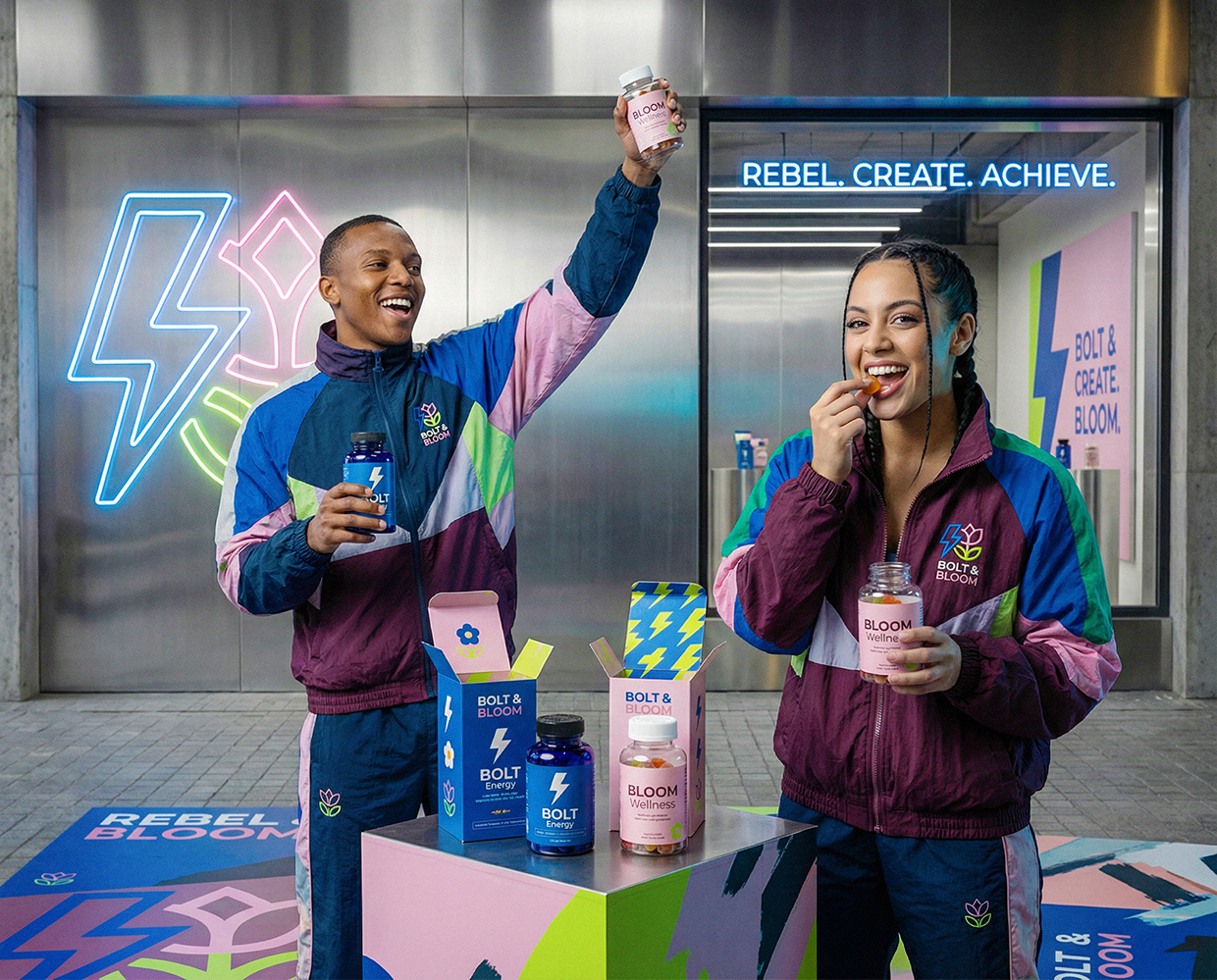 Bolt & Bloom : Rebel Wellness Supplement Branding Image 25