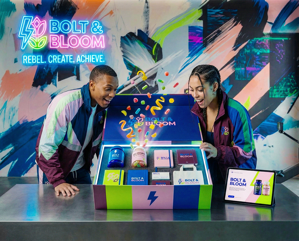 Bolt & Bloom : Rebel Wellness Supplement Branding Image 28