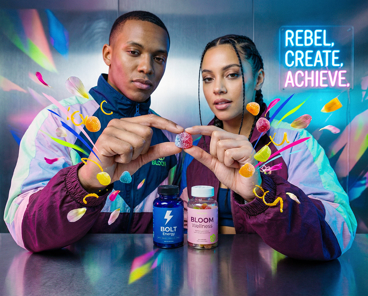 Bolt & Bloom : Rebel Wellness Supplement Branding Image 33