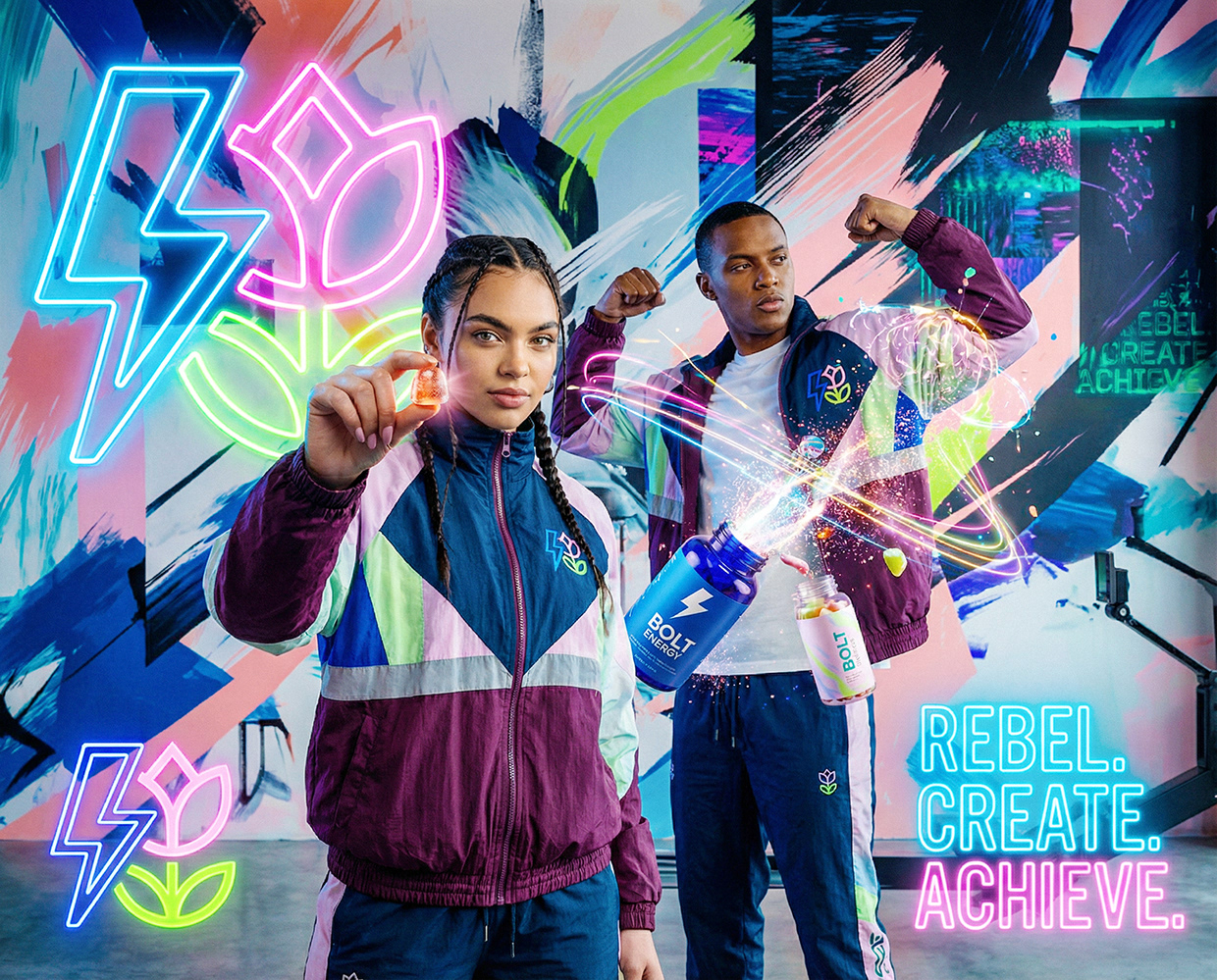 Bolt & Bloom : Rebel Wellness Supplement Branding Image 34