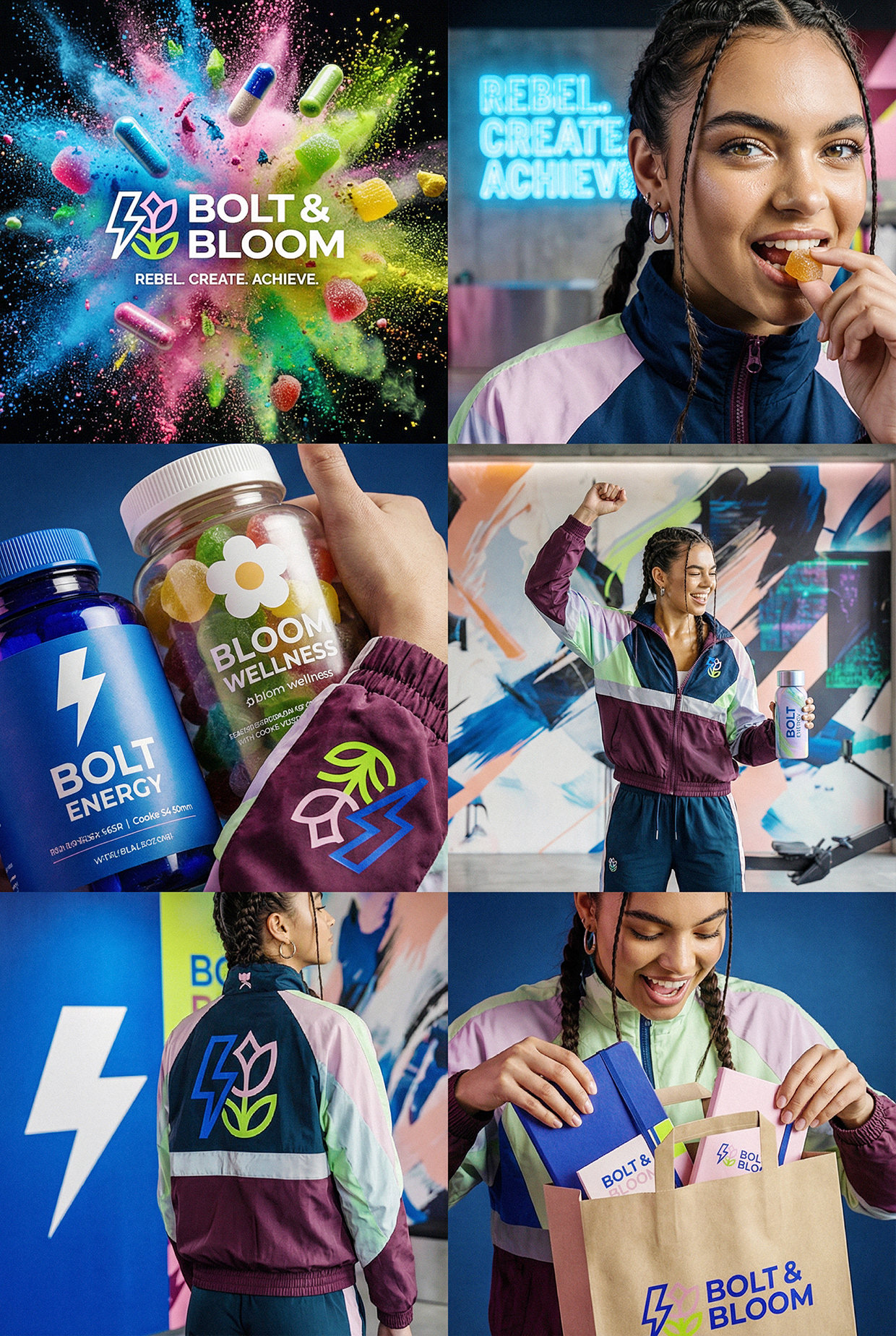 Bolt & Bloom : Rebel Wellness Supplement Branding Image 40