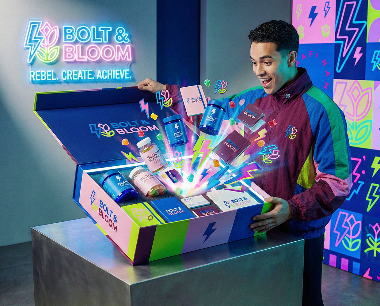 Bolt & Bloom : Rebel Wellness Supplement Branding Image 42