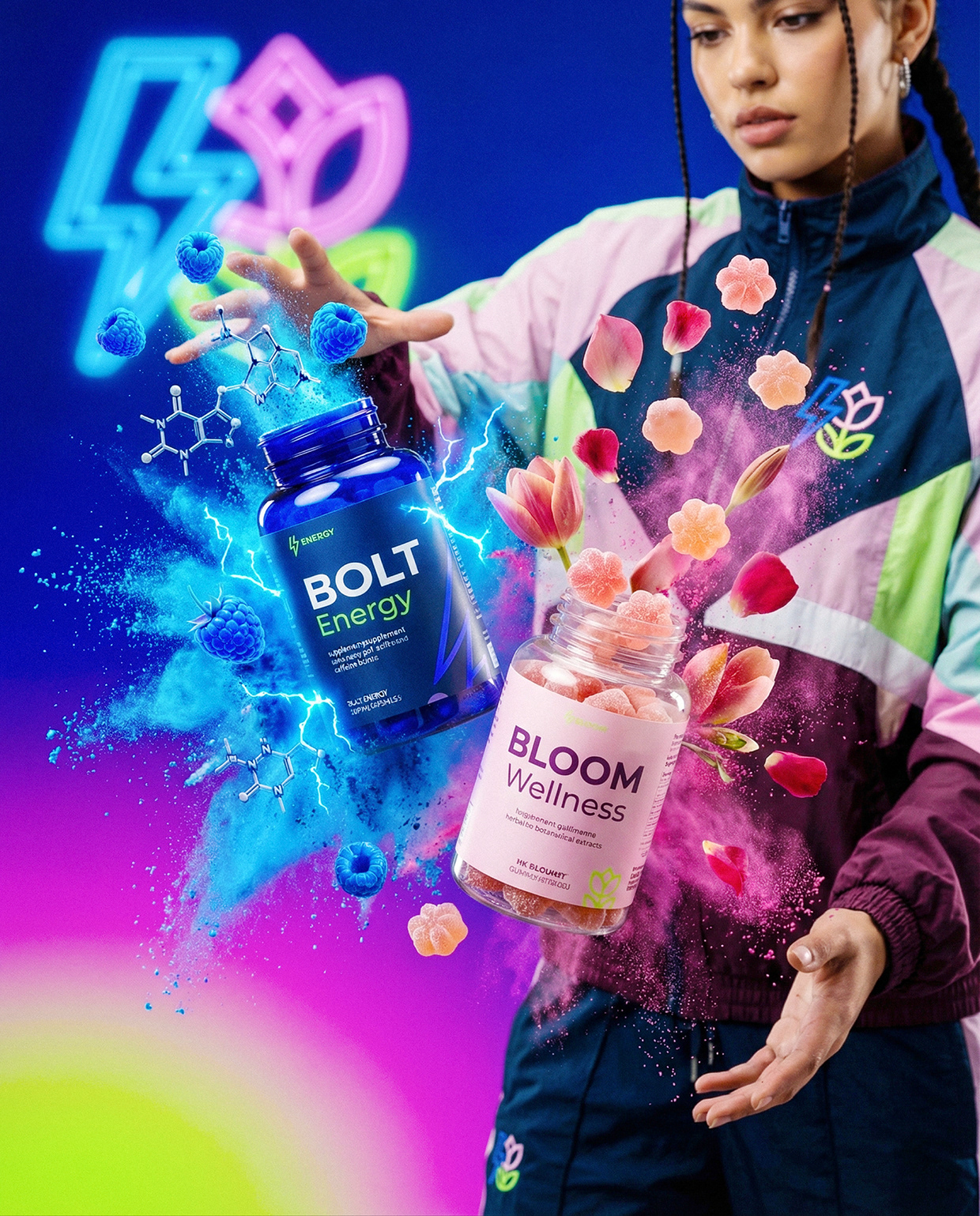 Bolt & Bloom : Rebel Wellness Supplement Branding Image 43